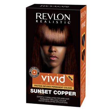 Revlon Realistic Vivid Colour – Sunset Copper – Protein Infused Permanent Hair Color - ANNS BEAUTY SUPPLY